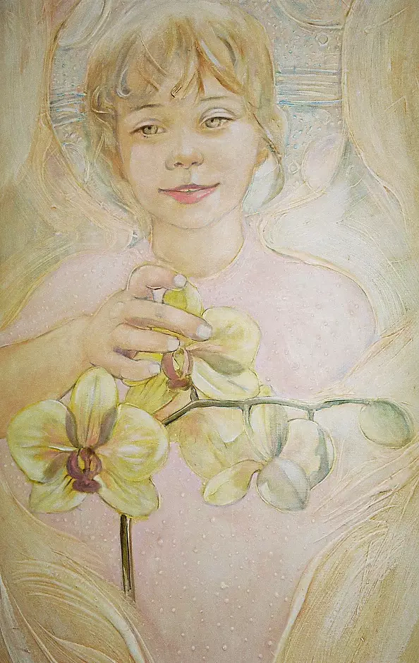 Jolanta Janiak Gawrych - Angel with marsh orchid