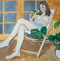 Monika Izdebska - autoportret z monsterą