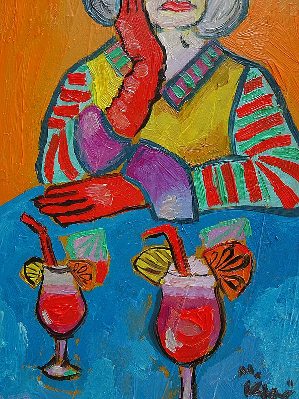 Marlena Kuc - babcia z drinkiem