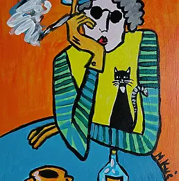 Marlena Kuc - babcia z fajką