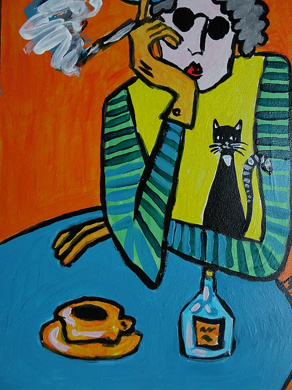 Marlena Kuc - grandmother with a pipe