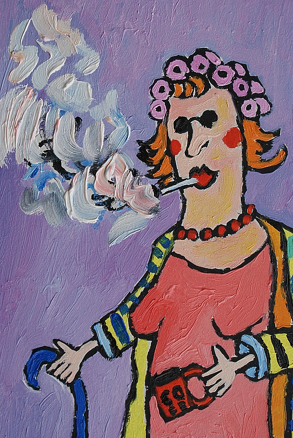 Marlena Kuc - grandma with a cigarette