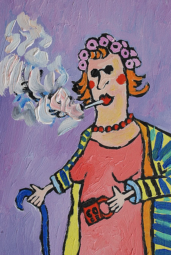 Marlena Kuc - grandma with a cigarette