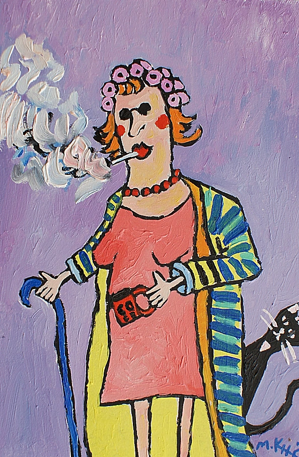 Marlena Kuc - grandma with a cigarette