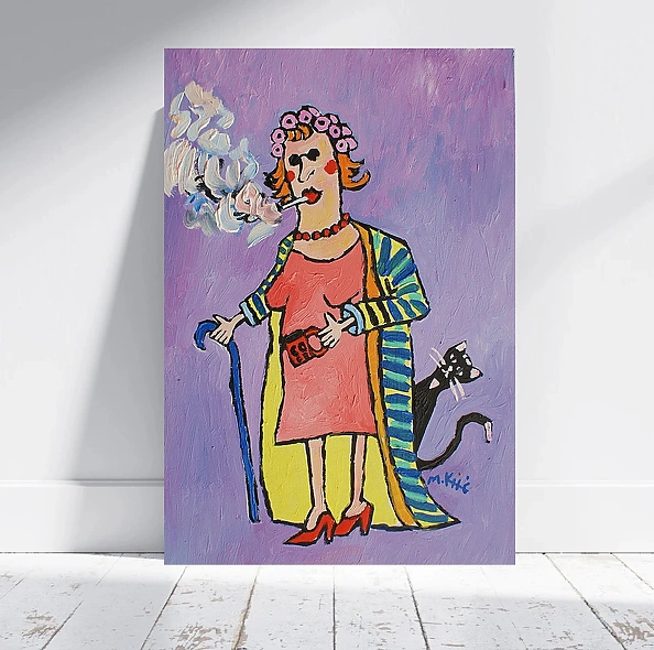 Marlena Kuc - grandma with a cigarette