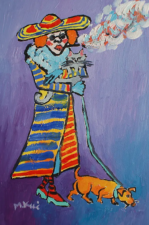 Marlena Kuc - grandma with a cigarette