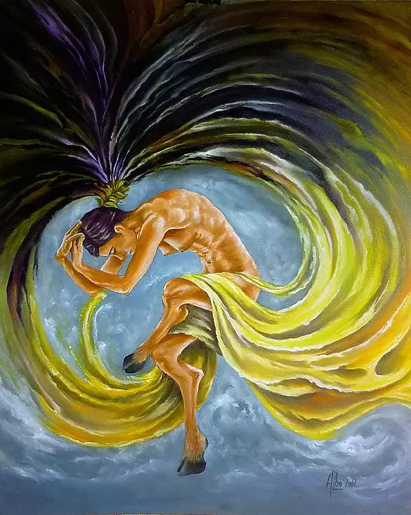 Albo Didier - Bacchante dansant