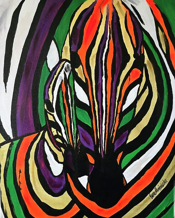 Ewa Mościszko, barwy miłości 71, Obraz akrylowy - płótno, 40 x 50