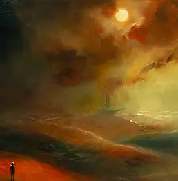 Dawid Figielek, bez tytułu, Obraz olejny - płótno, 60 x 50