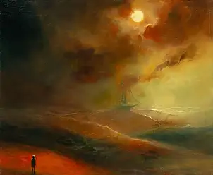 Dawid Figielek, bez tytułu, Obraz olejny - płótno, 60 x 50