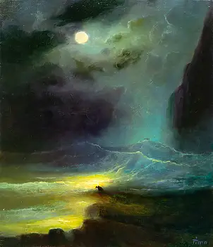 Dawid Figielek, bez tytułu, Obraz olejny - płótno, 50 x 60