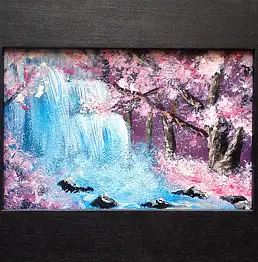 Iwona Lis, без названия, Акрилова картина - плита, 15 x 10