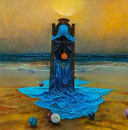 Krzysztof Heksel, senza titolo, Quadro a olio - pannello, 80 x 80