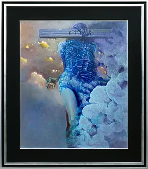 Krzysztof Heksel, bez tytułu, Obraz olejny - płyta, 64 x 76