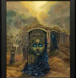 Krzysztof Heksel, bez tytułu, Obraz olejny - płyta, 64 x 76