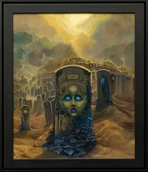 Krzysztof Heksel, untitled, Oil painting - panel, 64 x 76