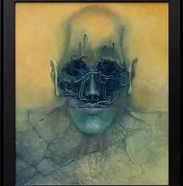 Krzysztof Heksel, bez tytułu, Obraz olejny - płyta, 64 x 76