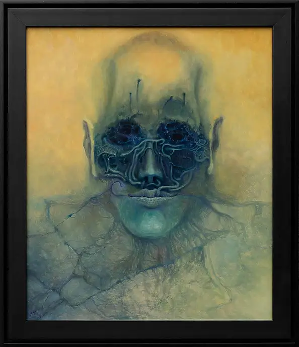 Krzysztof Heksel, bez tytułu, Obraz olejny - płyta, 64 x 76