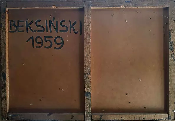 Zdzisław Beksiński - bez tytułu, rok 1959 - RELIEF