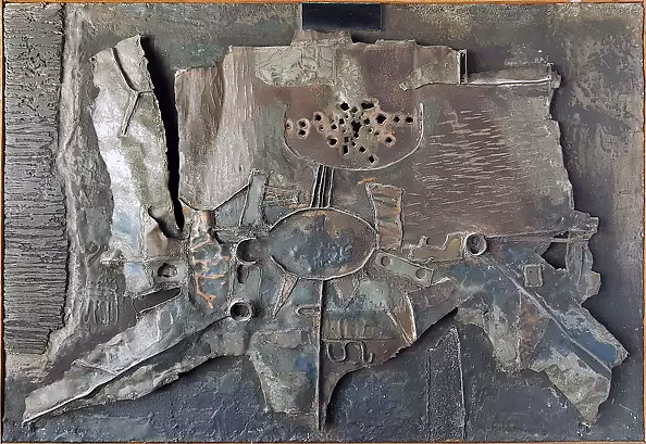 Zdzisław Beksiński - bez tytułu, rok 1959 - RELIEF