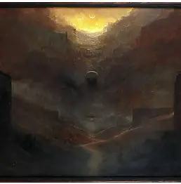 Zdzisław Beksiński, untitled, 1972, Oil painting - panel, 75 x 63