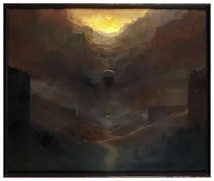 Zdzisław Beksiński, bez tytułu, rok 1972, Obraz olejny - płyta, 75 x 63