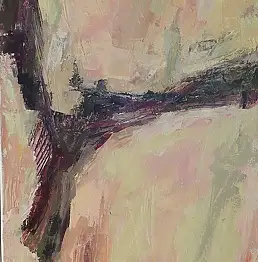 Agata Mrożek, без названия из цикла рок, Акрилова картина - холст, 38 x 100