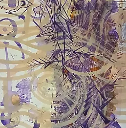 Teresa Kazimierczak - abstraction beige violet 