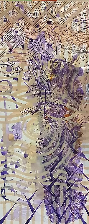   - beige purple abstraction