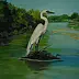 Urszula Wasinska - white heron above the water