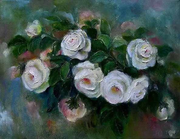 Alicja Urbaniak - white roses 3