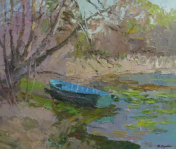 Borys Sierdiuk - blue boat