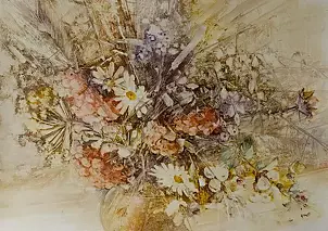 Monika Bielat Sobiczewska - ein Blumenstrauß in einer Vase