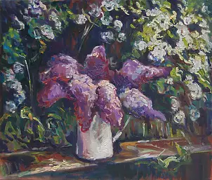 Małgorzata Oborska - lilacs in Konewka