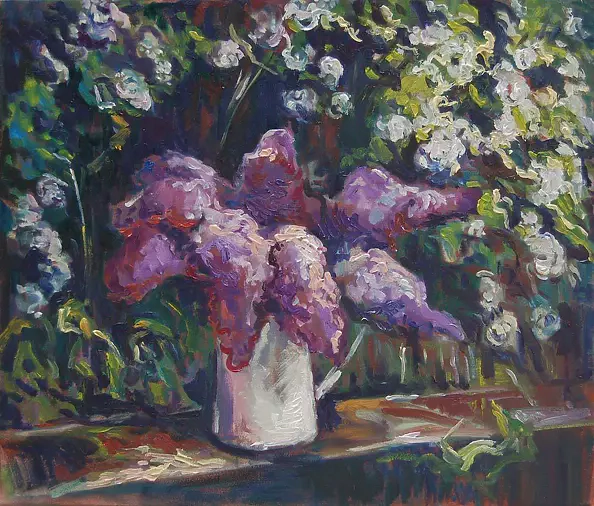 Małgorzata Oborska - lilacs in Konewka