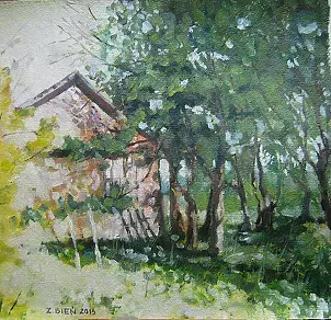 Zbigniew Bień - cottage in the orchard