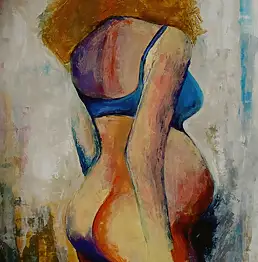Ewelina Siof, беременность, Акрилова картина - папір, 30 x 50