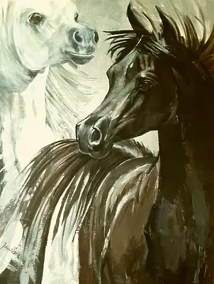 Jolanta Kalopsidiotis - czarny i biały arab