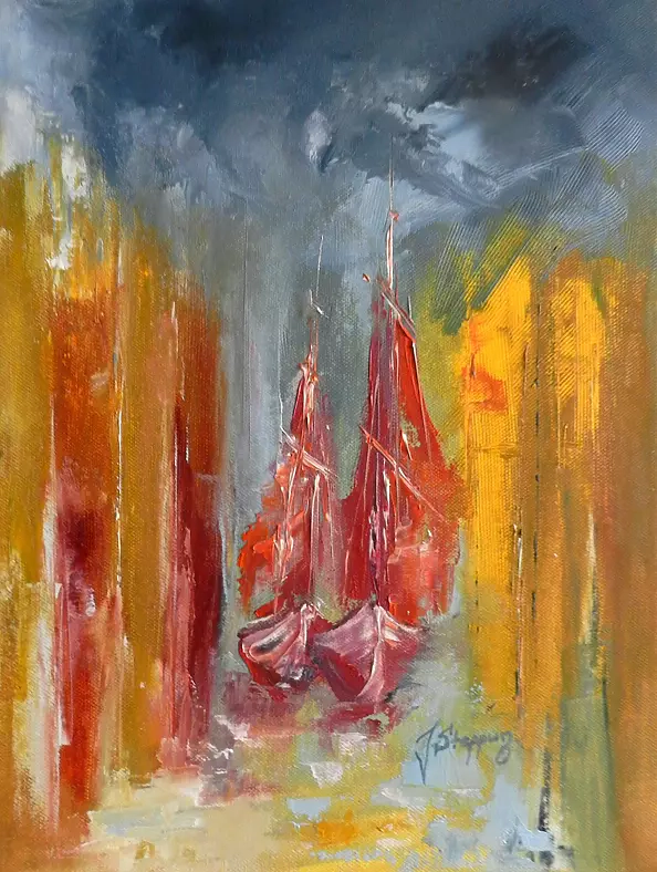 Jolanta Steppun - czerwone żagle w Gdańsku    III