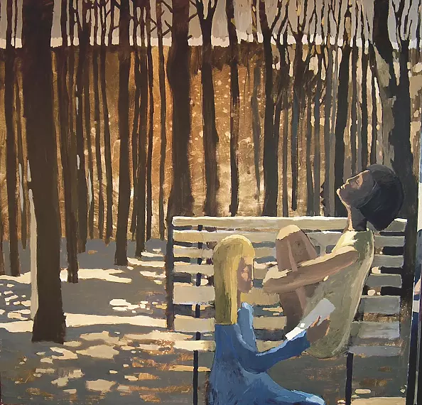 Rafał Lisiak - reading in the park