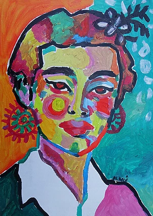   - expressionist lady