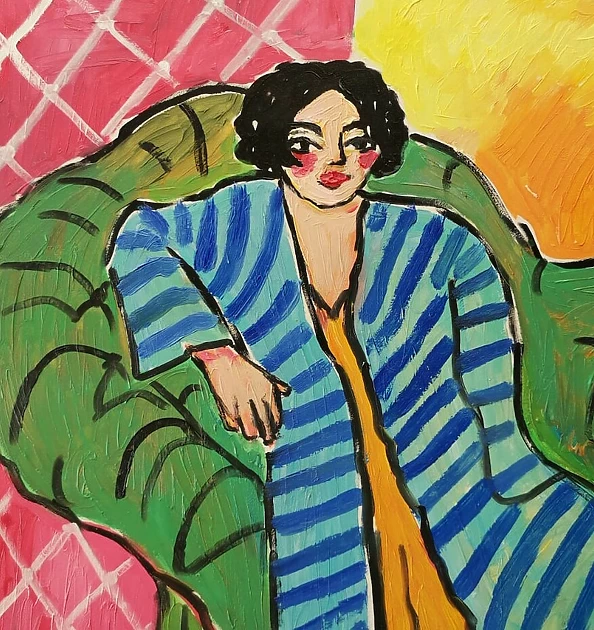 Marlena Kuc - lady on the couch