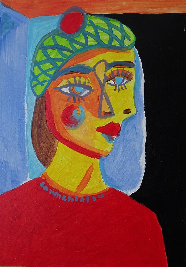 Marlena Kuc - lady in a beret