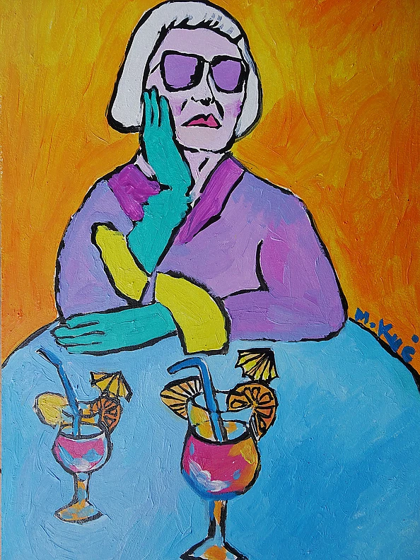 Marlena Kuc - lady with a cup