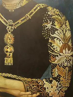  - detail Portrait of the Lady Wearing the Order of the Swan