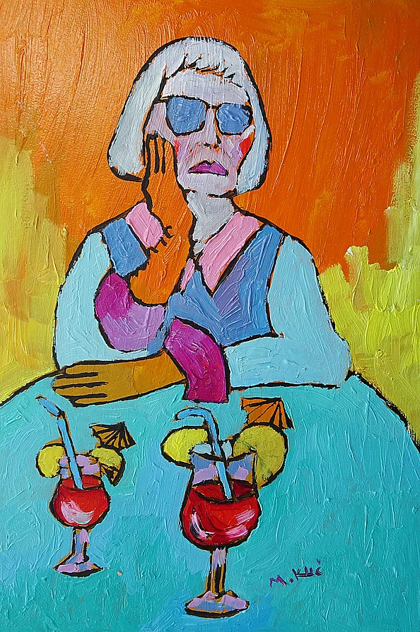 Marlena Kuc - diva with a drink