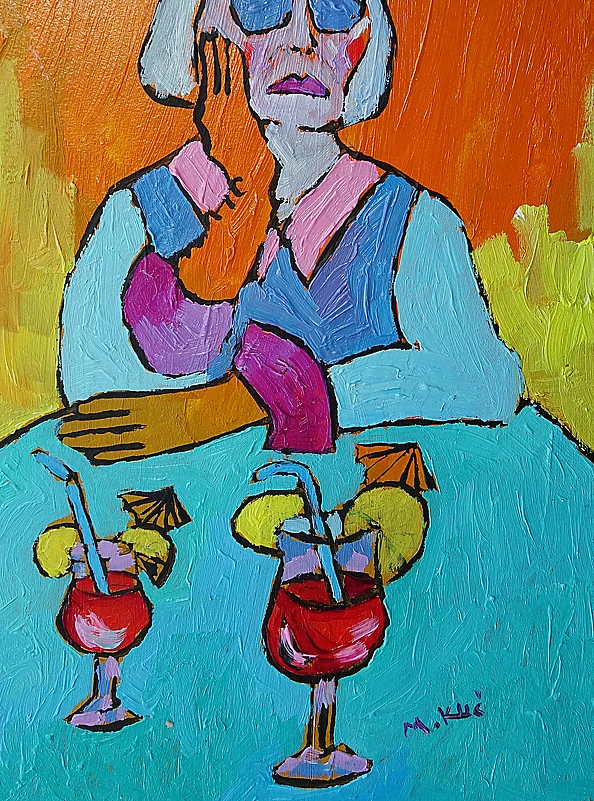 Marlena Kuc - diva with a drink
