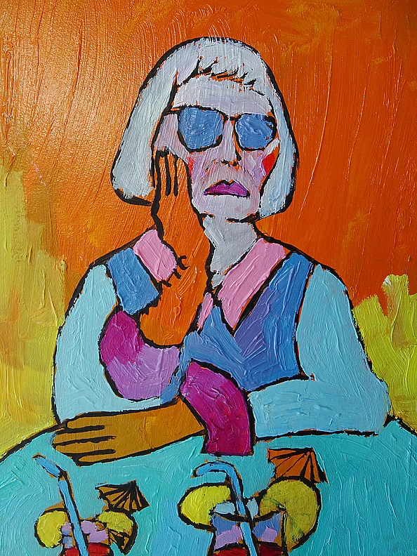 Marlena Kuc - diva with a drink