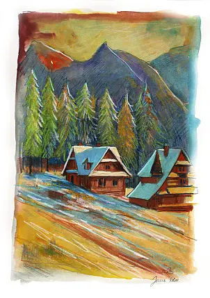 Jena Polak - houses under the mountain