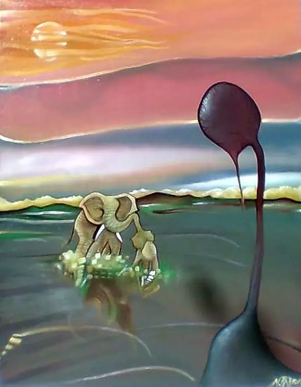 Padovani Nicolas - elephant a la madre